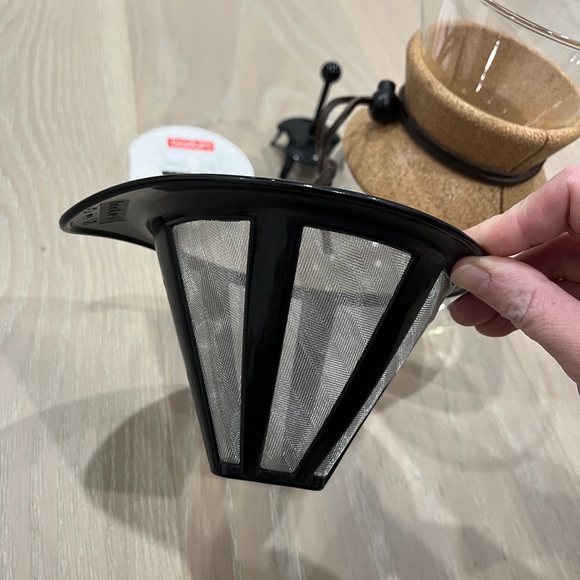 Bodum 8-Cup Glass Pour Over Coffee Maker with Stainless Steel Filter. New no box - Picture 6 of 8